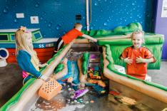 Kids playing in Canal Corner