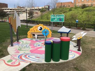 A photo of the Music Garden